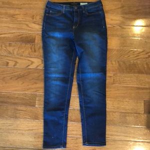 Dark Blue High Waisted Jegging